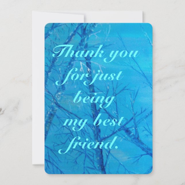 Thank You For Being A Friend Card (Front)