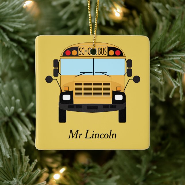 Thank You for Being a Great Teacher Award Ceramic Ornament (Tree)
