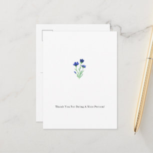 Thank You For Being A Nice Person Card
