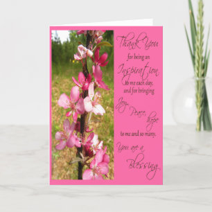 Thank You For Being An Inspiration - Card