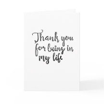 Thank You for being in my Life