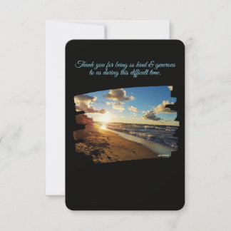 Thank you for being kind & generous Greeting Card