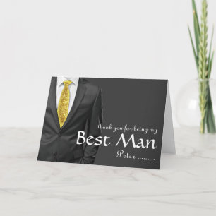 Thank you for being my Best Man Tuxedo Card