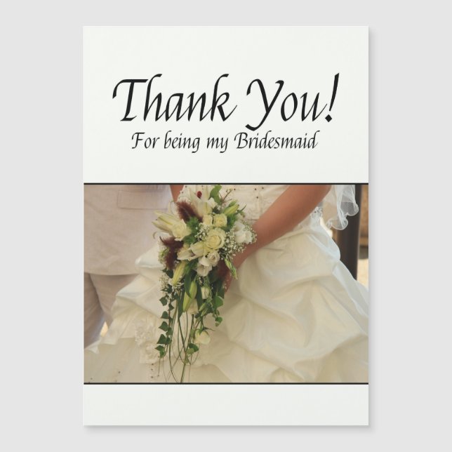 Thank you for being my Bridesmaid (Front)