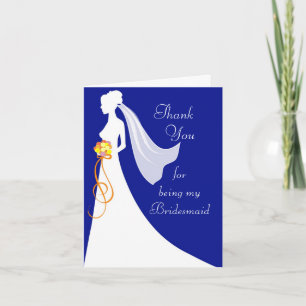 Thank you for being my bridesmaid - custom card