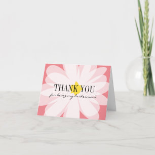 Thank you for being my bridesmaid flower cards