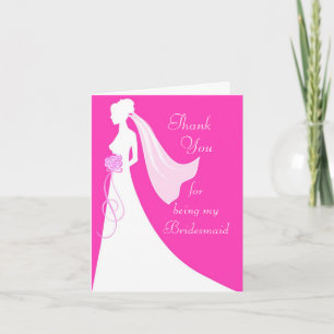 Thank you for being my bridesmaid - Pink