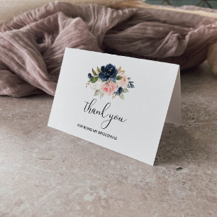 Thank You For Being My Bridesmaid Wedding Card