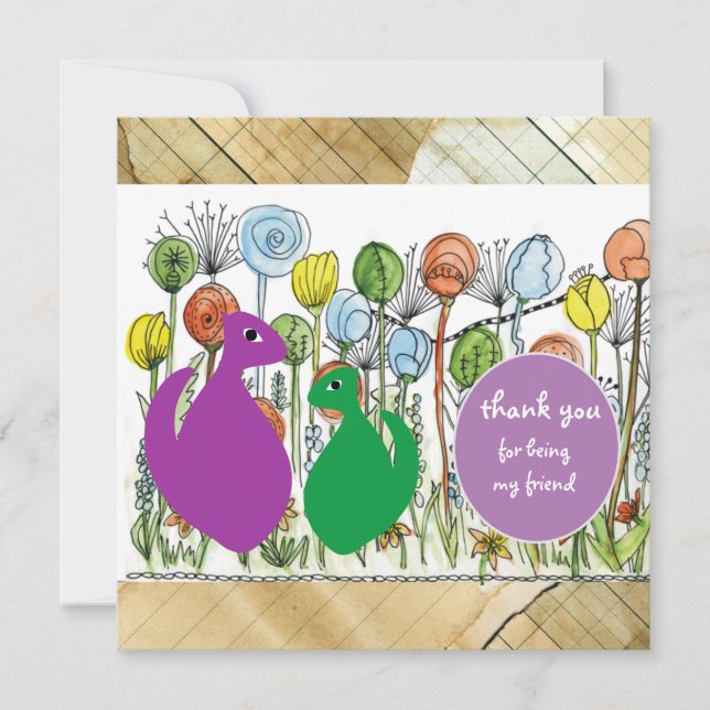 Thank you for being my friend card (Front)