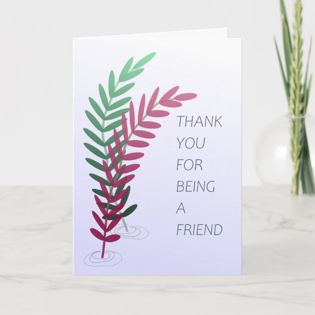 Thank You for Being My Friend! Card (Front)