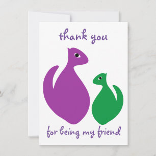 Thank you for being my friend card