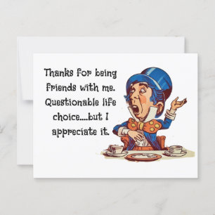 Thank you for being my friend --- friendship postcard