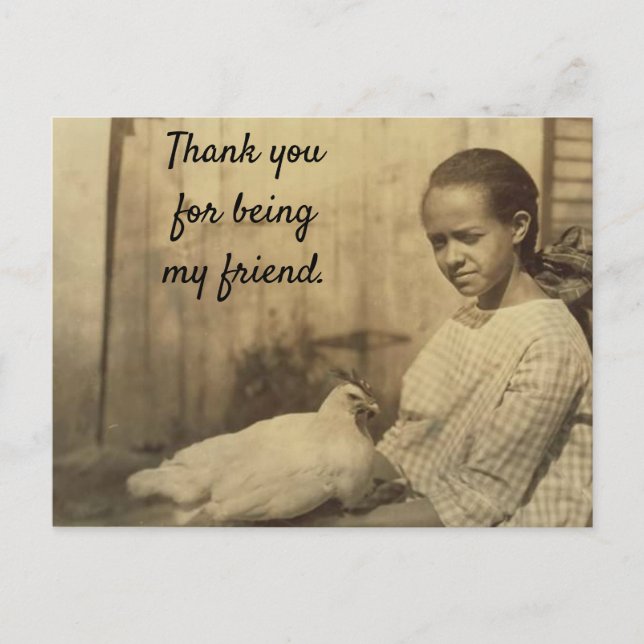 Thank You for Being My Friend Postcard (Front)