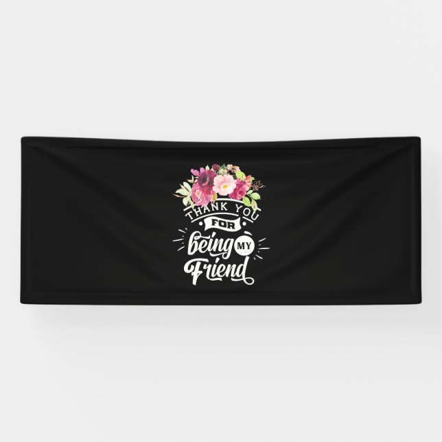 Thank You For Being My Friends Banner (Horizontal)