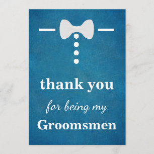 Thank you For Being My Groomsmen