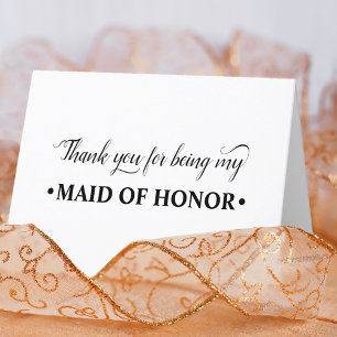 Thank You for being my Maid of Honour Wedding Part