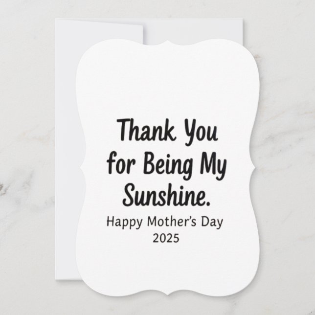 Thank You for Being My Sunshine Mum Gifts (Front)