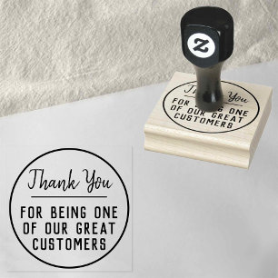 Thank You For Being One Of Our Great Customers Ru Rubber Stamp