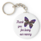 Thank You for Being Our Nanny Colourful Butterfly