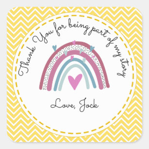 Thank You for being part of my story teacher Square Sticker