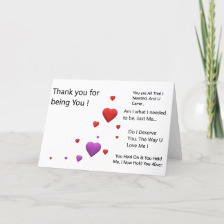 Thank you for being U