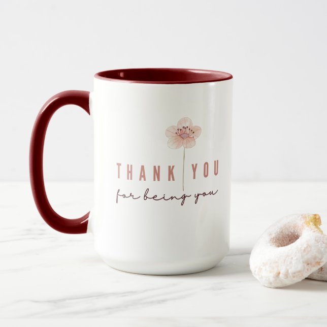 Thank You For Being You Mug (With Donut)