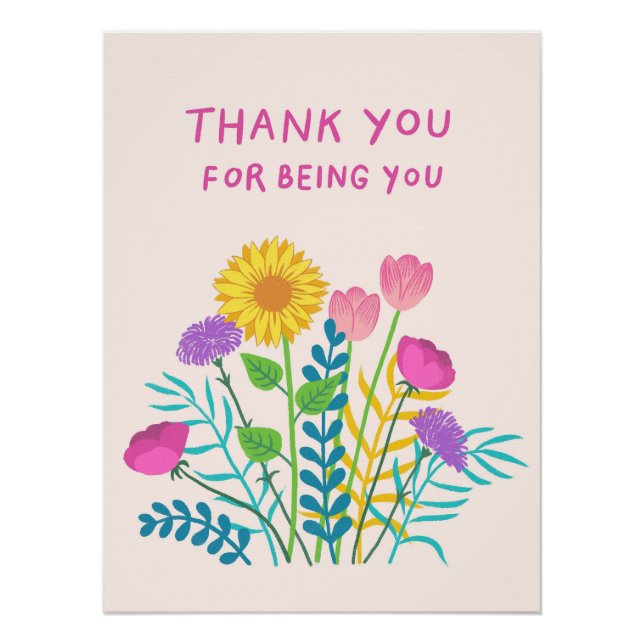 Thank You for Being You Poster (Front)