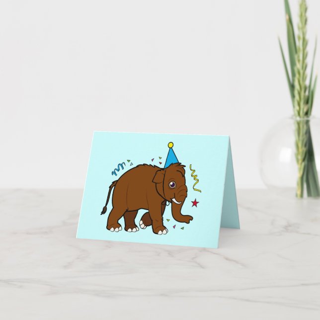 Thank You for Birthday Present Wooly Mammoth (Front)