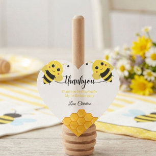 Thank you for Buzz -ing by birthday  Heart Sticker