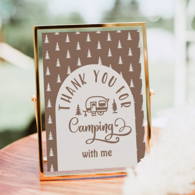 Thank you for camping with me Happy Camper Poster (Creator Uploaded)