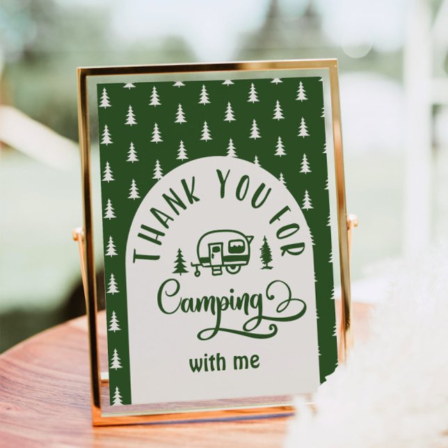 Thank you for camping with me Happy Camper Poster (Creator Uploaded)
