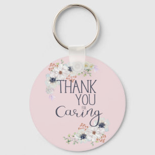 Thank You For Caring Caregiver Appreciation Key Ring