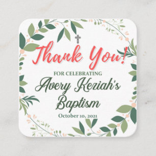 Thank You for Celebrating Tag Enclosure Card