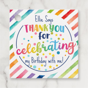 Thank you for Celebrating with me Favour Tags