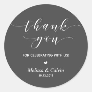 Thank you for celebrating with us, Birthday Classic Round Sticker