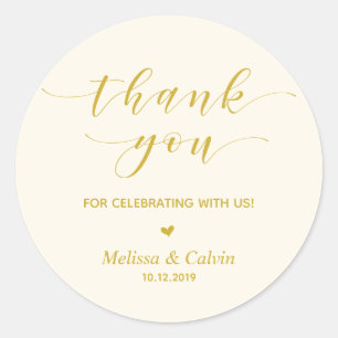 Thank you for celebrating with us, Birthday Classic Round Sticker