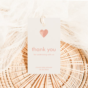 Thank You for Celebrating with Us Tag with Heart