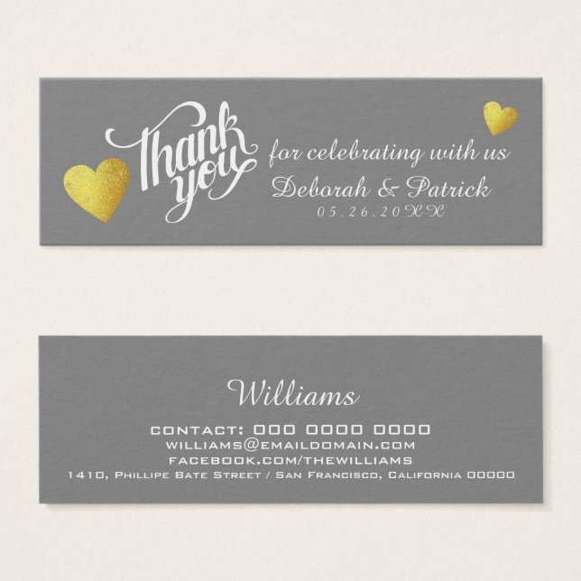 thank you for celebrating with us, wedding (Front & Back)