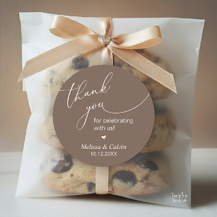 Thank you for celebrating with us Wedding Sticker