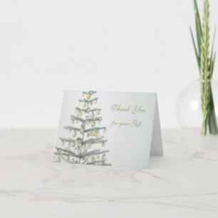 Thank you for Christmas gift - Christmas tree with Card