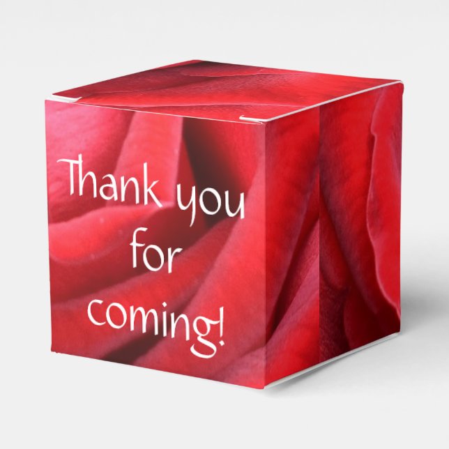 Thank you for coming favour box (Front Side)