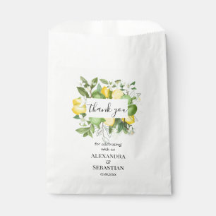 Thank you for Coming Lemony Wedding Sweet Favour Bag