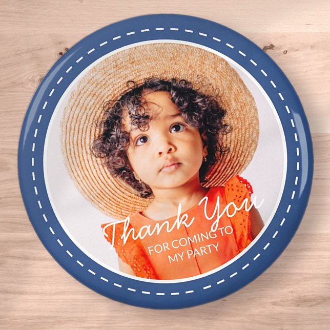 Thank You For Coming Modern Preppy Custom Photo Magnet (Creator Uploaded)