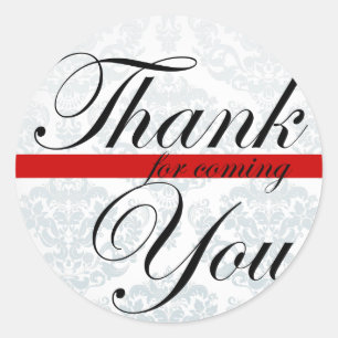 Thank you for coming Red Sticker