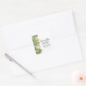 Thank You for Coming Safari Animals Baby Shower Square Sticker (Envelope)