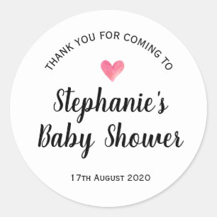 Thank You For Coming shower sticker