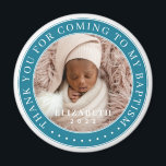 Thank You For Coming To My Baptism Modern Photo Magnet<br><div class="desc">This simple and classic design is composed of serif typography and add a custom photo. Thank you for coming to the holy Baptism.</div>