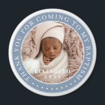 Thank You For Coming To My Baptism Modern Photo Magnet<br><div class="desc">This simple and classic design is composed of serif typography and add a custom photo. Thank you for coming to the holy Baptism.</div>
