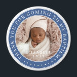 Thank You For Coming To My Baptism Modern Photo Magnet<br><div class="desc">This simple and classic design is composed of serif typography and add a custom photo. Thank you for coming to the holy Baptism.</div>