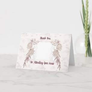 Thank You for Coming to Open House Add House Photo Card